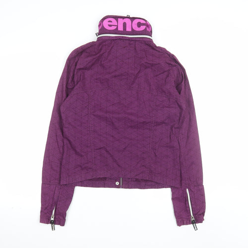 Bench Women's Purple Cotton Zip-Up Jacket Size 12