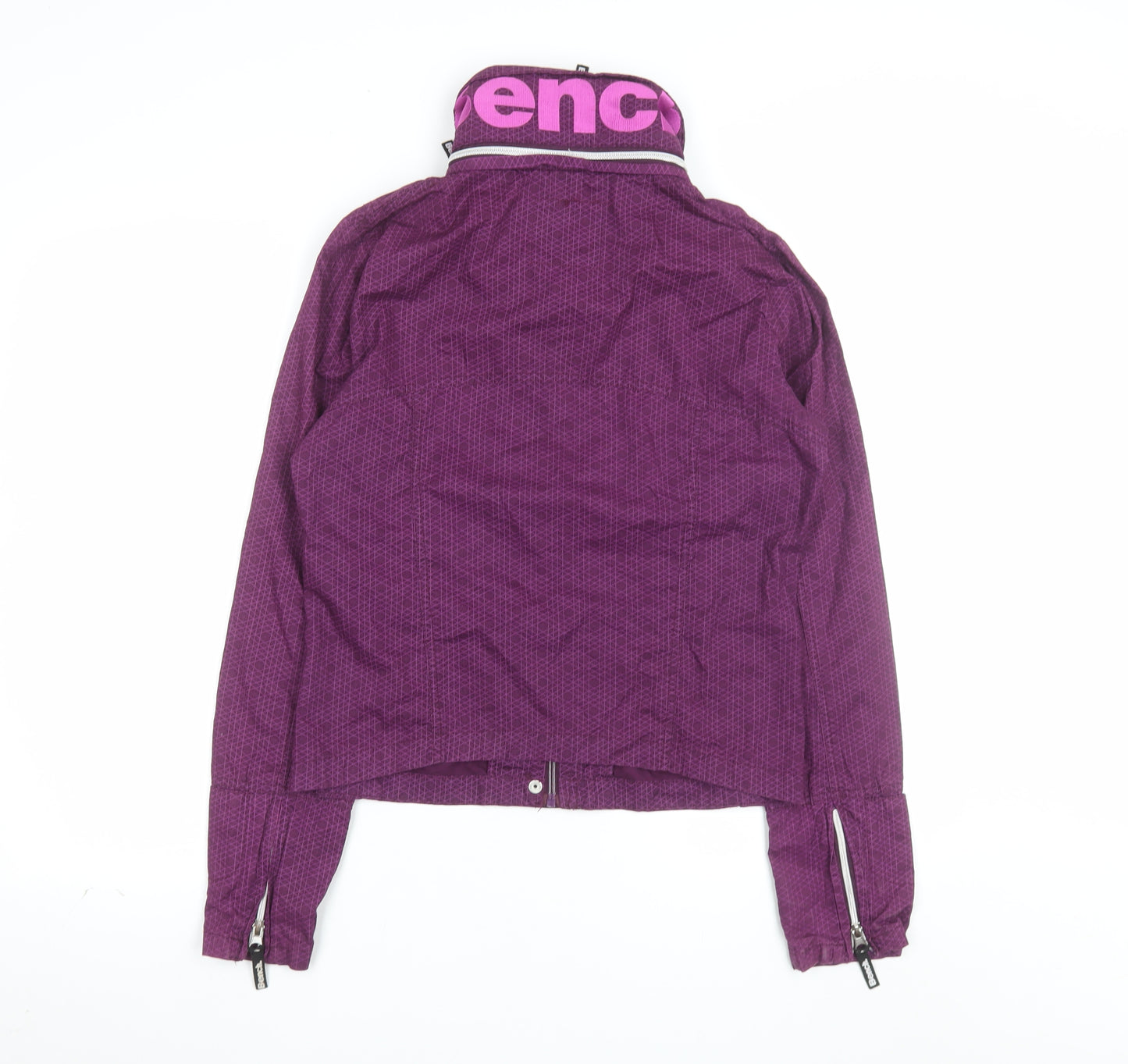 Bench Women's Purple Cotton Zip-Up Jacket Size 12