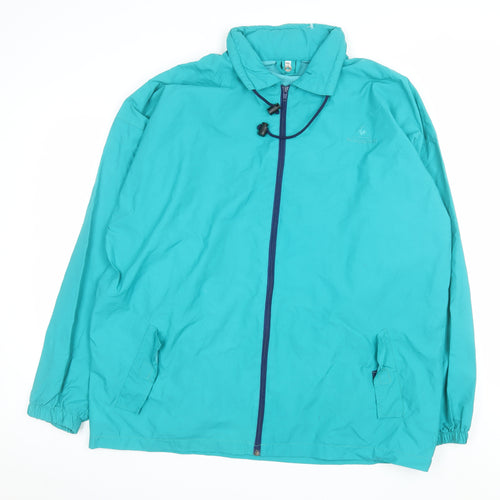 Le Coq Sportif Men's Green XL Retro Windbreaker Jacket