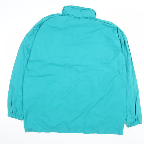 Le Coq Sportif Men's Green XL Retro Windbreaker Jacket