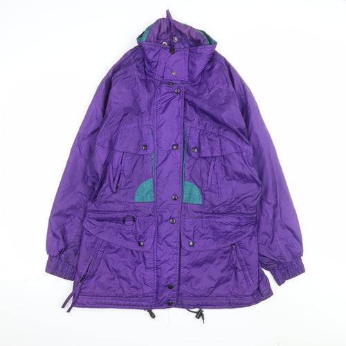 Winter Park Brooks Women's Purple Nylon Parka Jacket Size S
