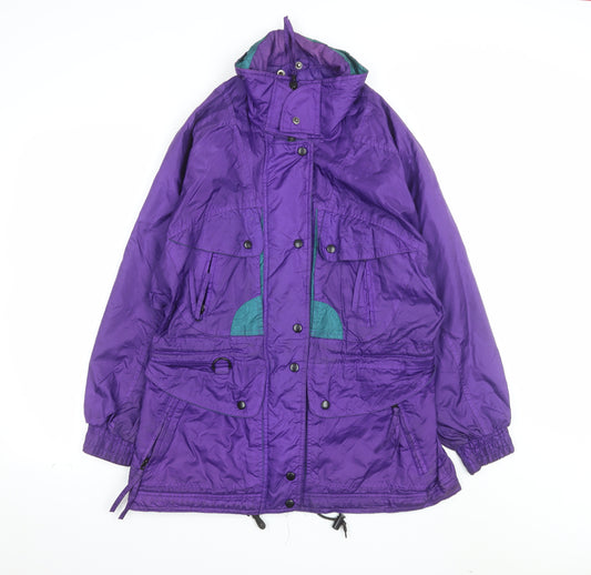 Winter Park Brooks Women's Purple Nylon Parka Jacket Size S
