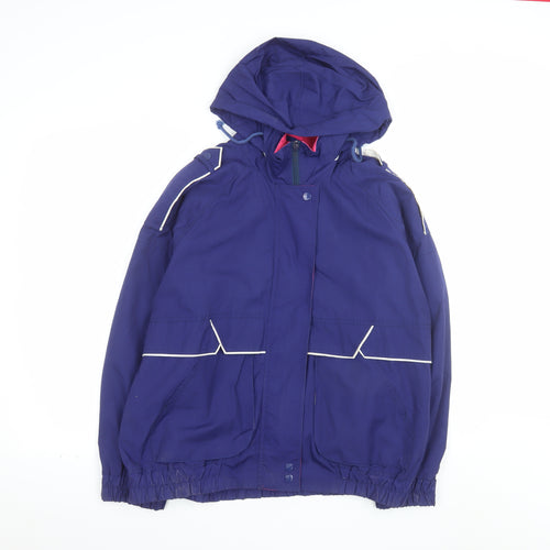 YMO by Alto Sportswear Womens Blue M Windbreaker Jacket Hooded