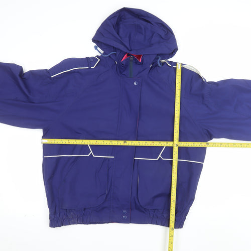 YMO by Alto Sportswear Womens Blue M Windbreaker Jacket Hooded