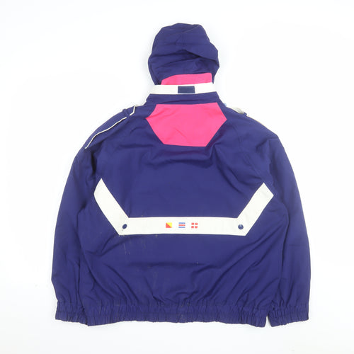 YMO by Alto Sportswear Womens Blue M Windbreaker Jacket Hooded