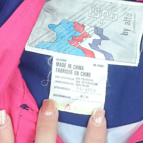 YMO by Alto Sportswear Womens Blue M Windbreaker Jacket Hooded