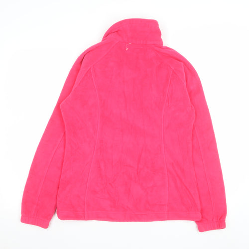 Columbia Women’s Pink 1/4 Zip Fleece Pullover Small Warm Lightweight