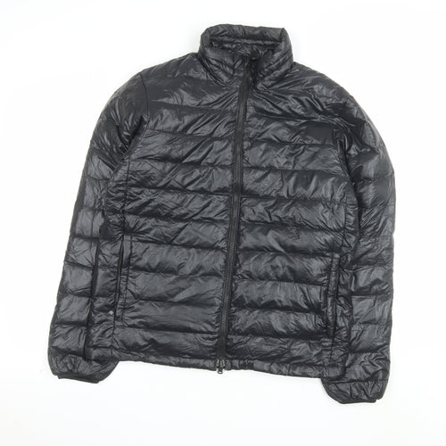 CAMP7 Men's Black Puffer Jacket Medium Lightweight Down Outdoor