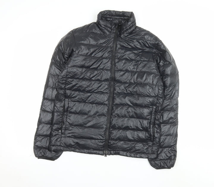 CAMP7 Men's Black Puffer Jacket Medium Lightweight Down Outdoor