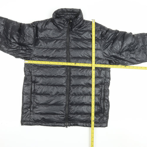 CAMP7 Men's Black Puffer Jacket Medium Lightweight Down Outdoor