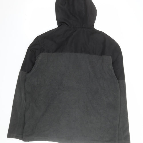 Snozu Men’s Grey XL Full Zip Hooded Fleece Jacket
