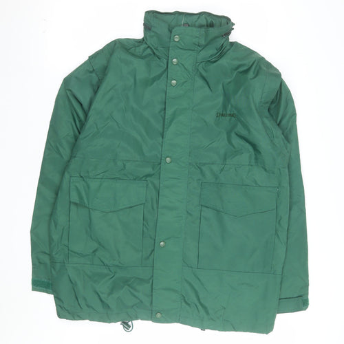 Spalding Men's Green Polyamide Parka Jacket Size M Outdoor Coat