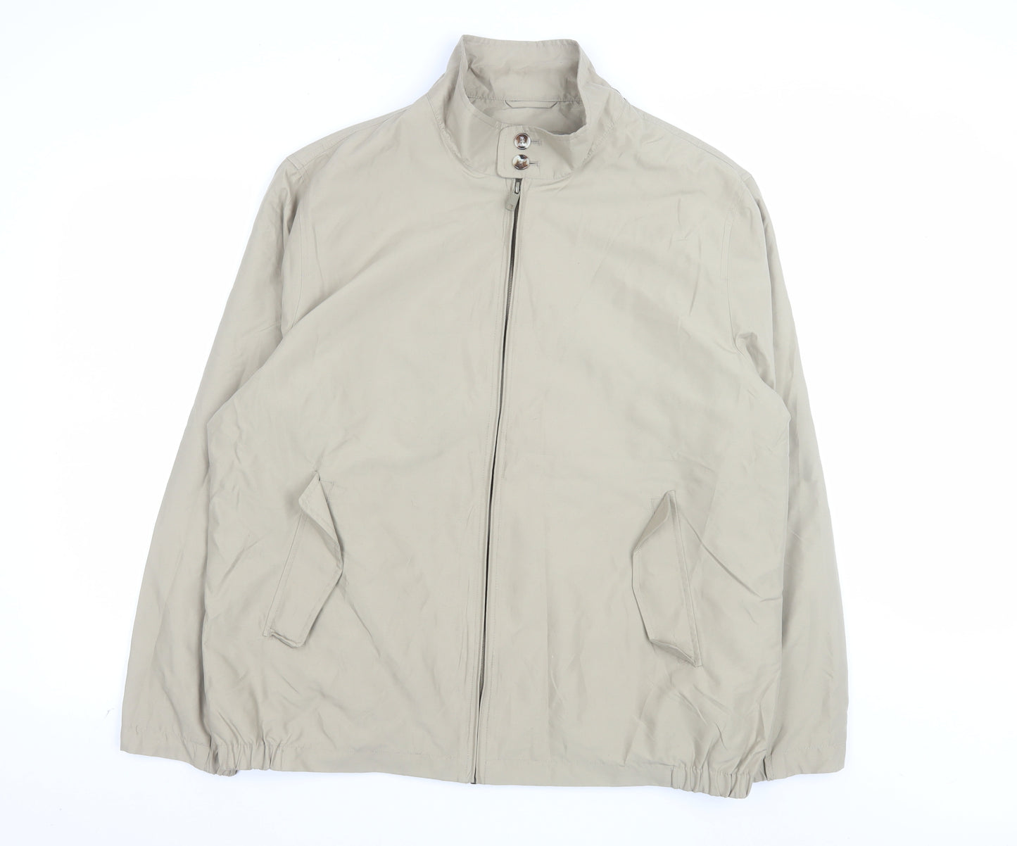 Sears Men’s Beige Full Zip Polyester Jacket Size L 44in Casual