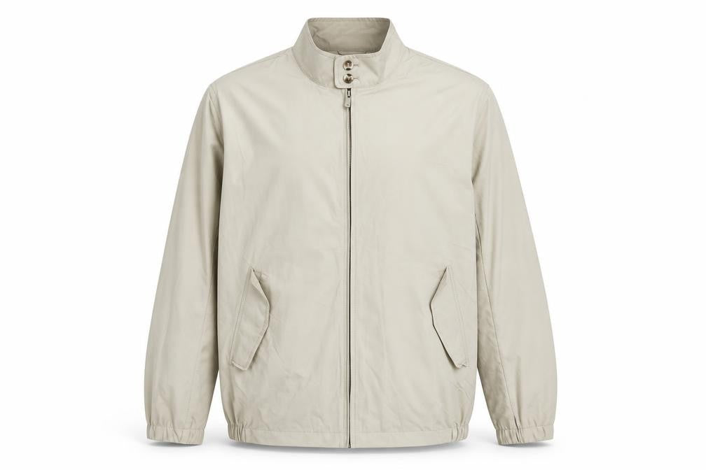 Sears Men’s Beige Full Zip Polyester Jacket Size L 44in Casual