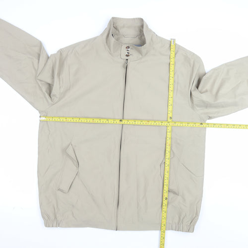 Sears Men’s Beige Full Zip Polyester Jacket Size L 44in Casual