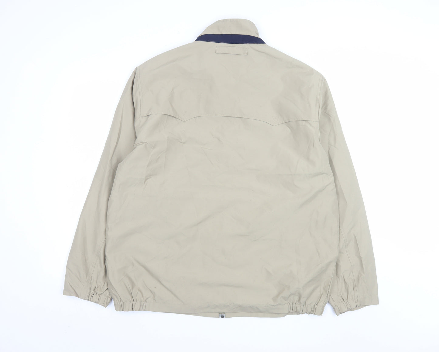 Sears Men’s Beige Full Zip Polyester Jacket Size L 44in Casual
