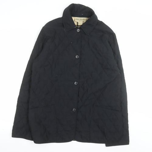Jones New York Country Women’s Black Quilted Mid-Length Jacket S