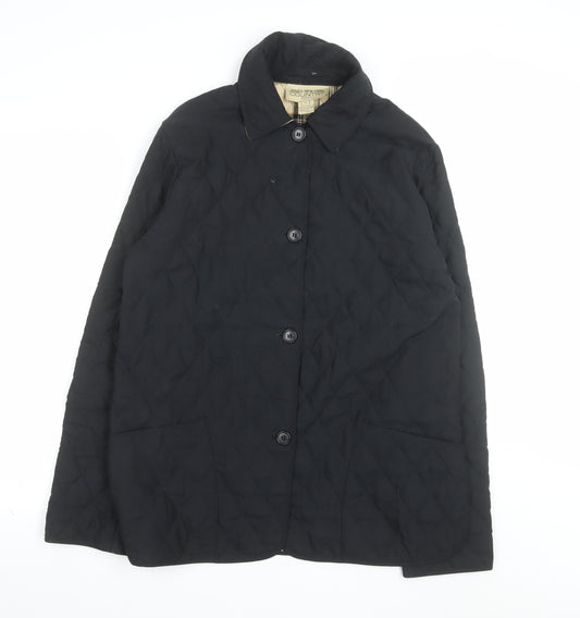 Jones New York Country Women’s Black Quilted Mid-Length Jacket S