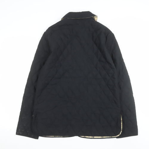 Jones New York Country Women’s Black Quilted Mid-Length Jacket S