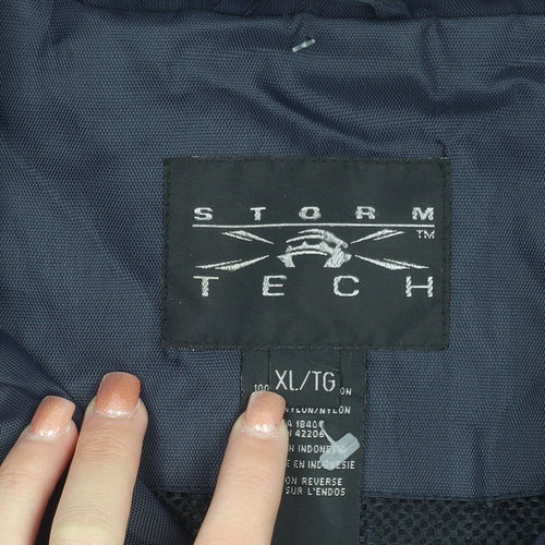 Stormtech Men's Navy XL Nylon Windbreaker Jacket with Pockets