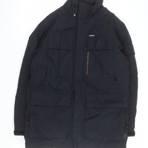 Didriksons Men Blue Waterproof Parka Jacket M Regular Fit Winter Coat