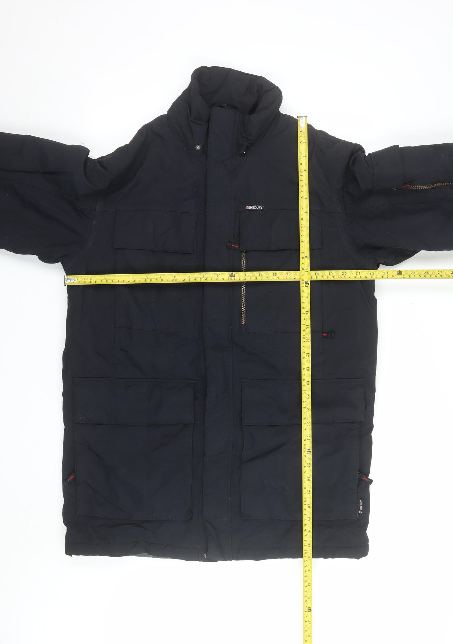Didriksons Men Blue Waterproof Parka Jacket M Regular Fit Winter Coat