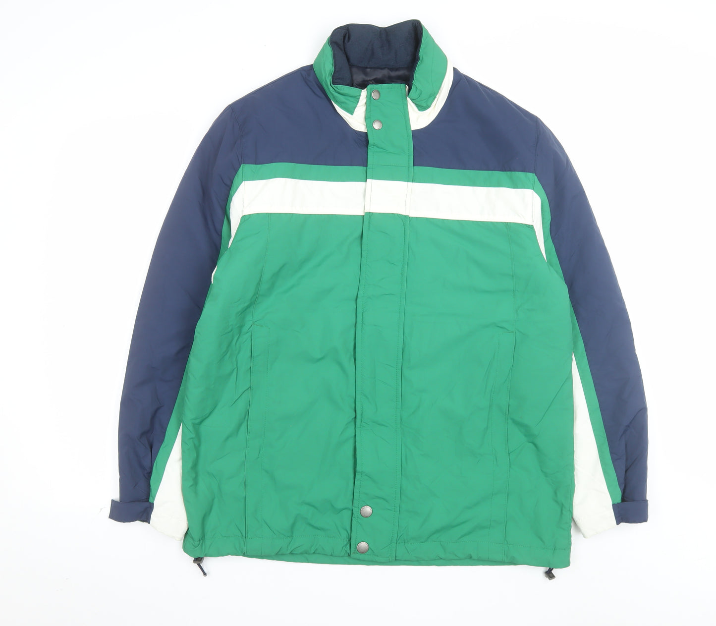 Brooks Brothers Men's Green Puffer Jacket M Nylon Water Resistant