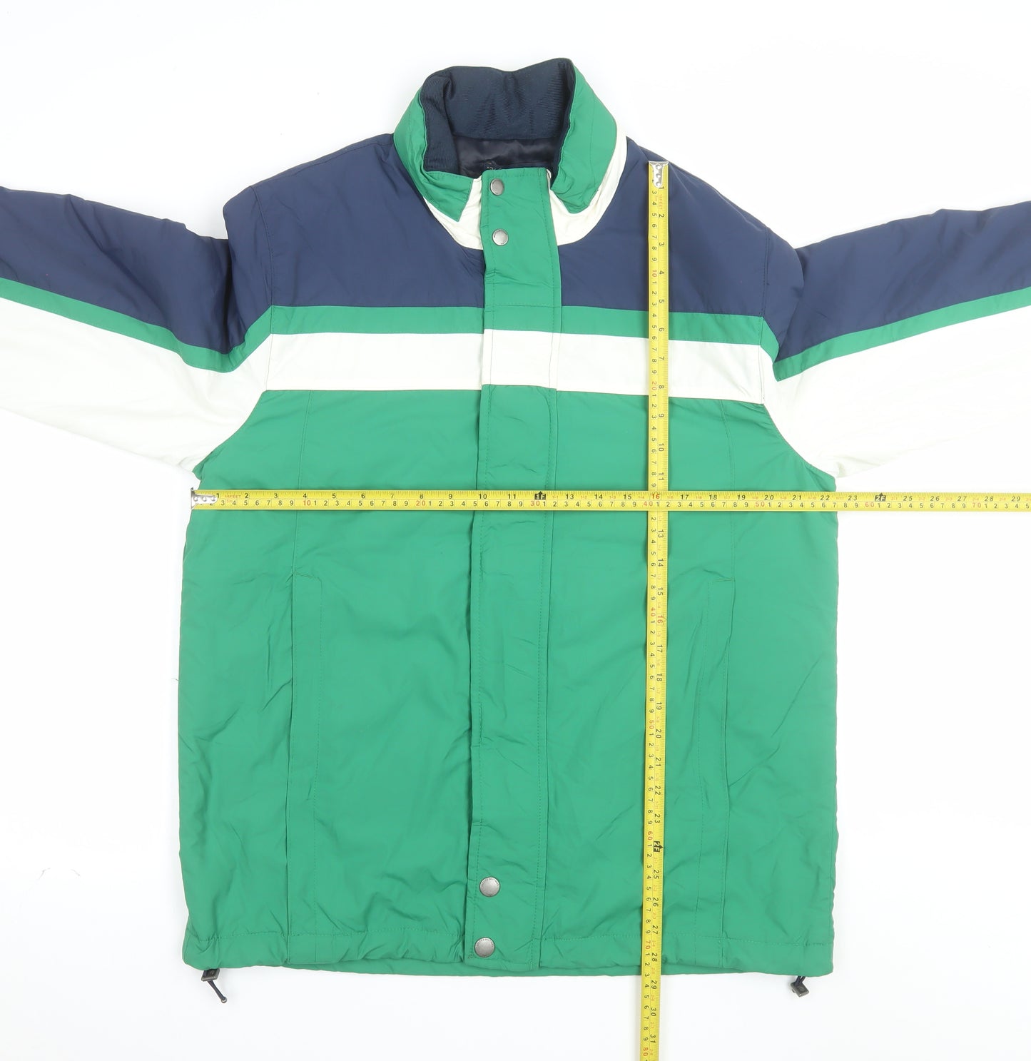 Brooks Brothers Men's Green Puffer Jacket M Nylon Water Resistant