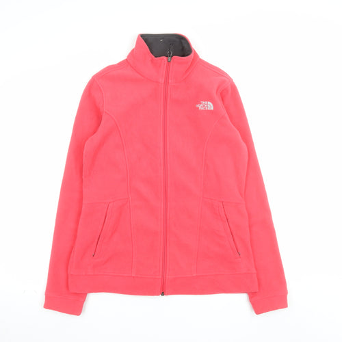 The North Face Womens Pink Full Zip Fleece Sweatshirt Size M