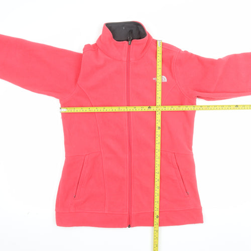 The North Face Womens Pink Full Zip Fleece Sweatshirt Size M