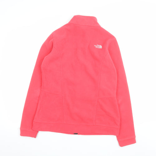 The North Face Womens Pink Full Zip Fleece Sweatshirt Size M