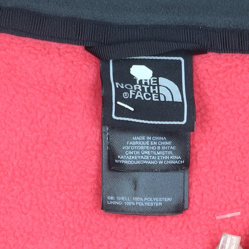 The North Face Womens Pink Full Zip Fleece Sweatshirt Size M