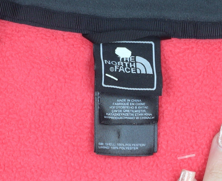The North Face Womens Pink Full Zip Fleece Sweatshirt Size M
