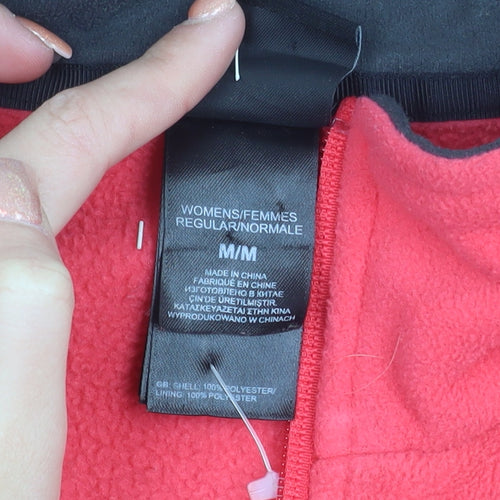 The North Face Womens Pink Full Zip Fleece Sweatshirt Size M