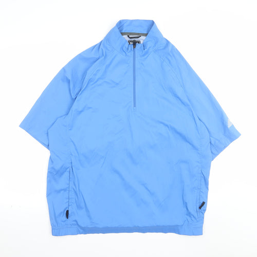 Adidas Men's Blue L 1/4 Zip Golf Pullover Top