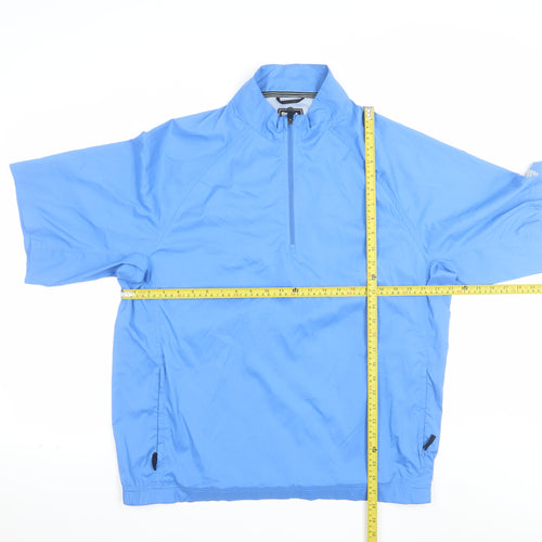Adidas Men's Blue L 1/4 Zip Golf Pullover Top