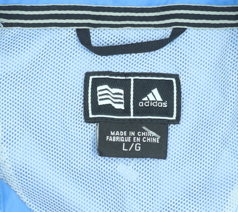 Adidas Men's Blue L 1/4 Zip Golf Pullover Top