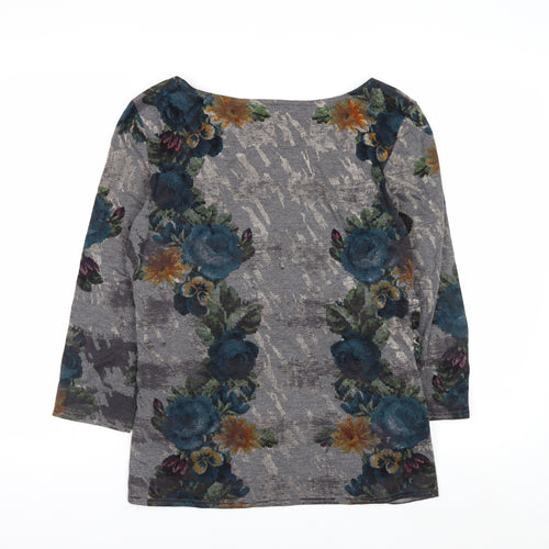 Phase Eight Women’s Multicoloured Floral Tunic Top Size 14 3/4 Sleeve