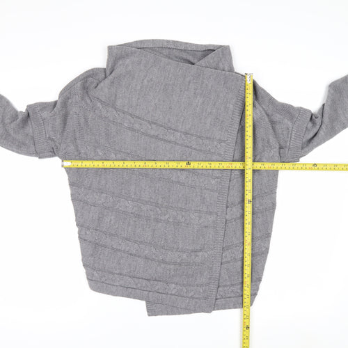 Marks and Spencer Per Una Women's Grey Size 8 Roll Neck Jumper