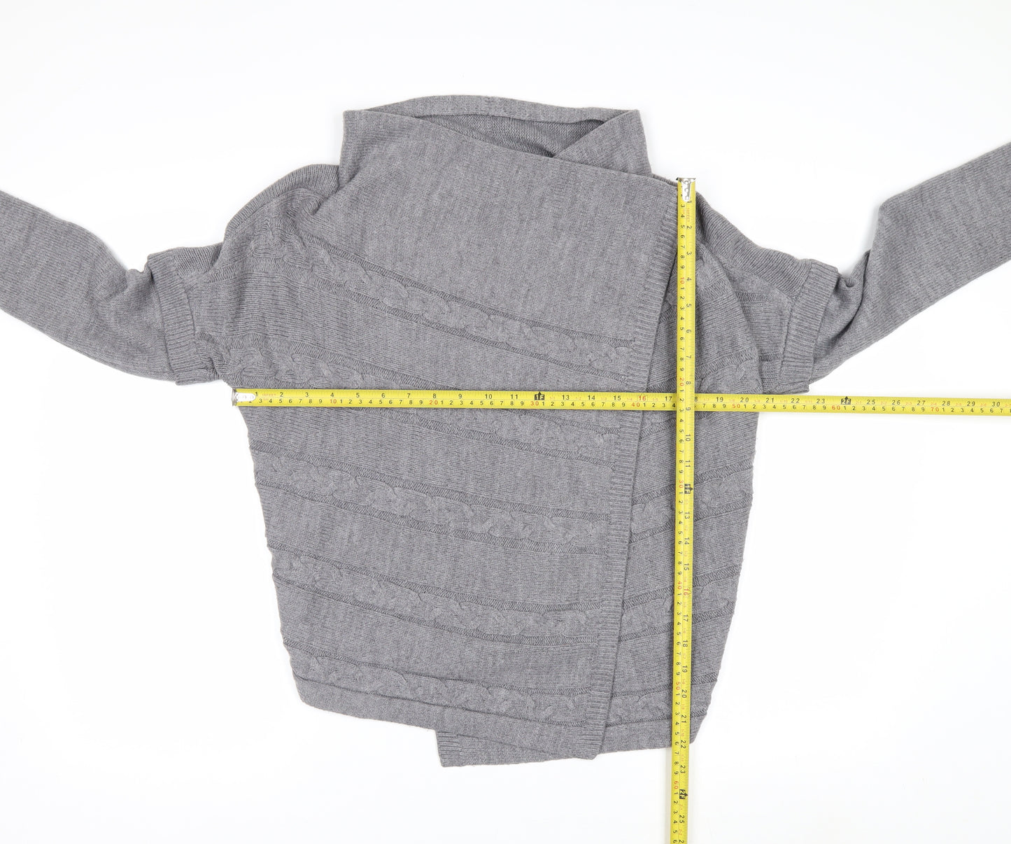 Marks and Spencer Per Una Women's Grey Size 8 Roll Neck Jumper