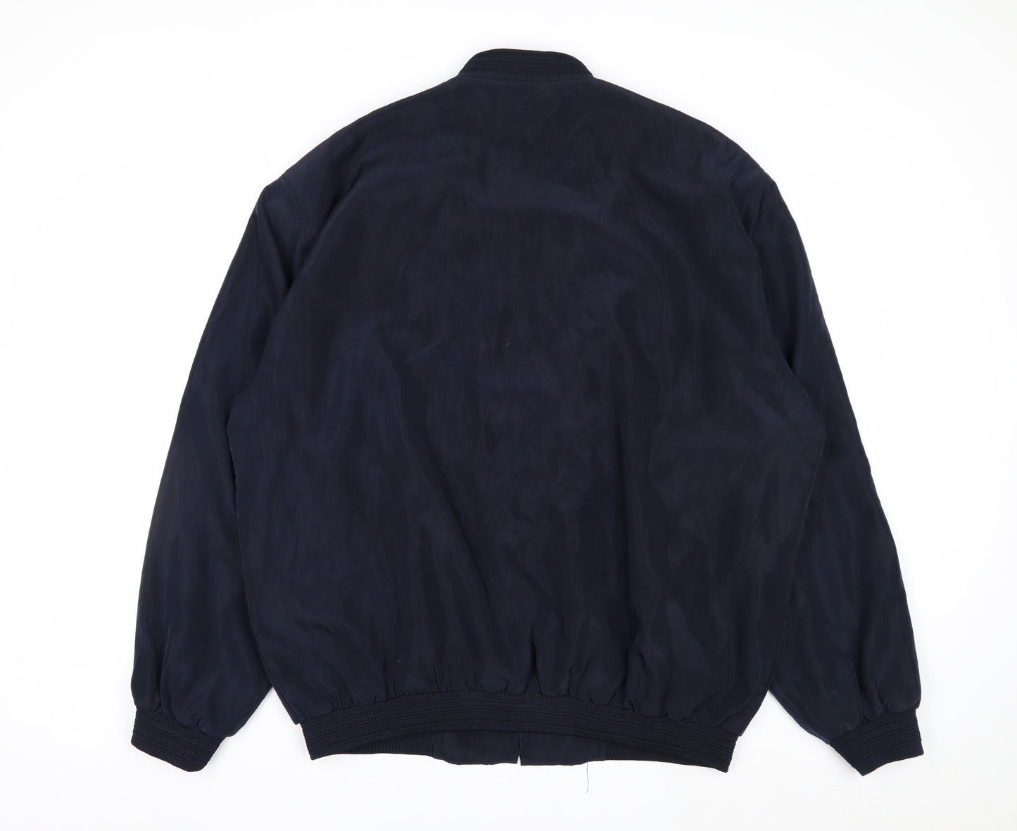 ALLYER Men's Blue 2XL Polyester Bomber Jacket