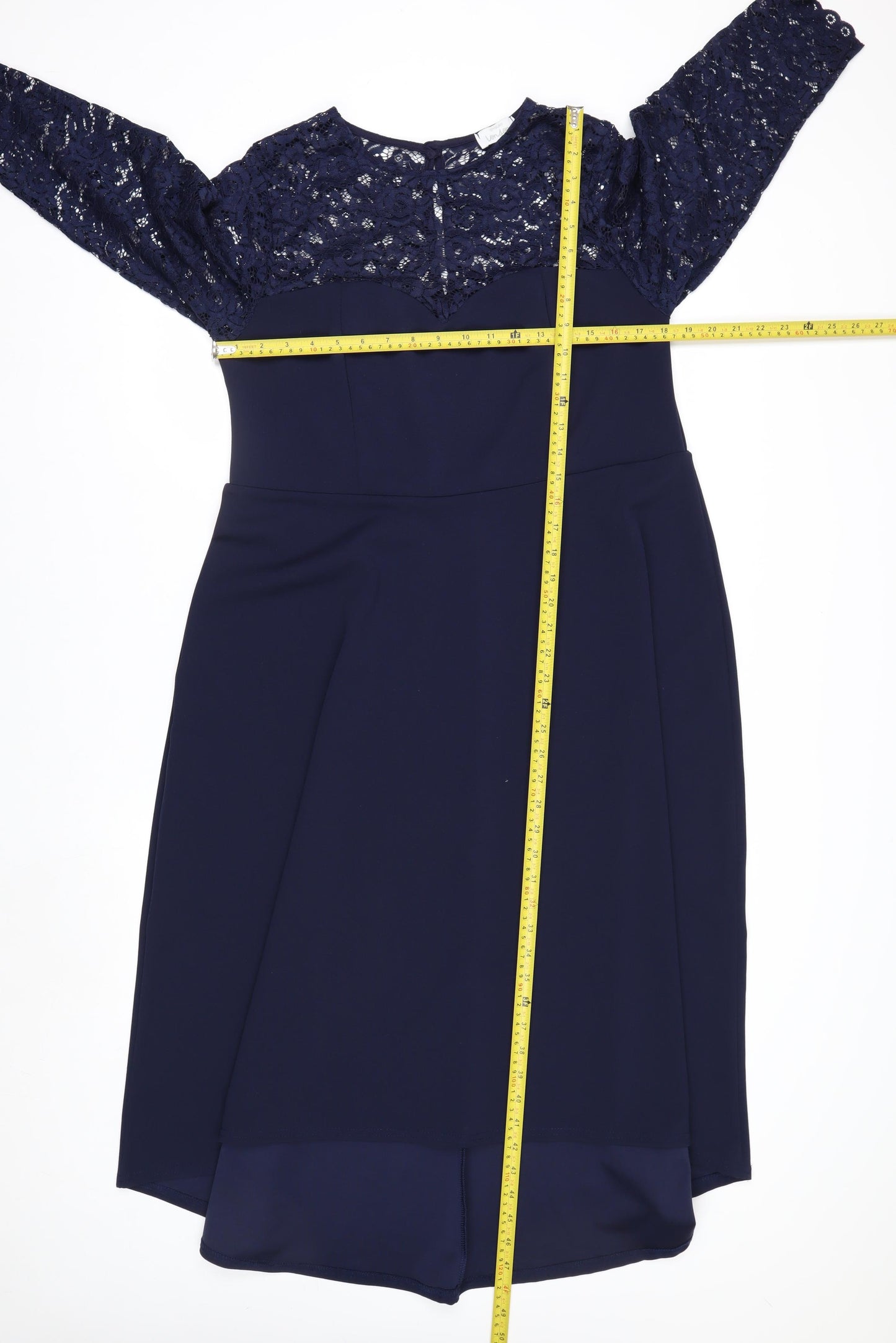 Yours London Women's Blue Lace Fit & Flare Dress Size 18