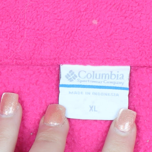 Columbia Women’s Pink Full Zip Fleece Hoodie XL