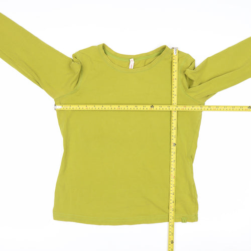 Next Women’s Green Long Sleeve Cotton T-Shirt Size 14