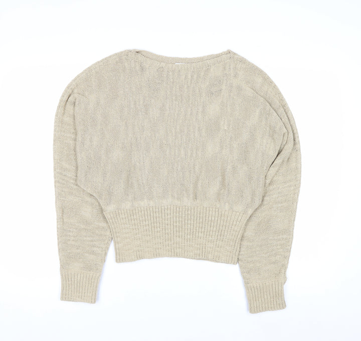 Marks and Spencer Women’s Beige Lightweight Knit Jumper Size S