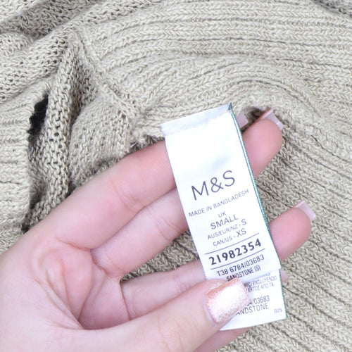 Marks and Spencer Women’s Beige Lightweight Knit Jumper Size S