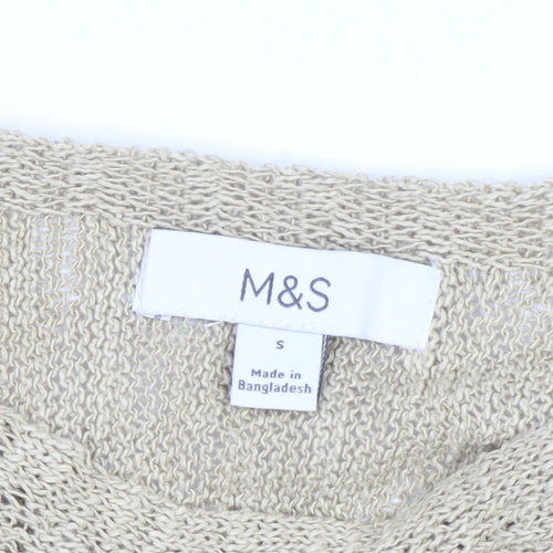Marks and Spencer Women’s Beige Lightweight Knit Jumper Size S