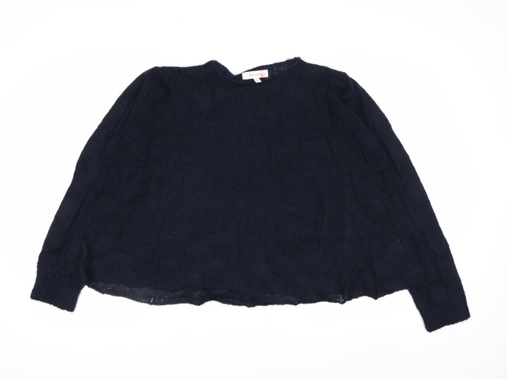 Marks and Spencer Per Una Women's Blue Long Sleeve Mohair Blend Jumper Size M