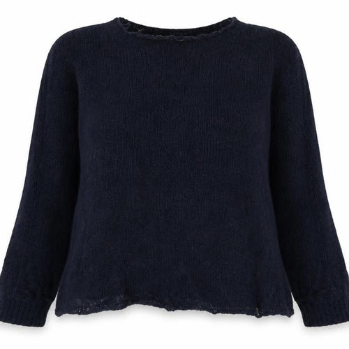 Marks and Spencer Per Una Women's Blue Long Sleeve Mohair Blend Jumper Size M