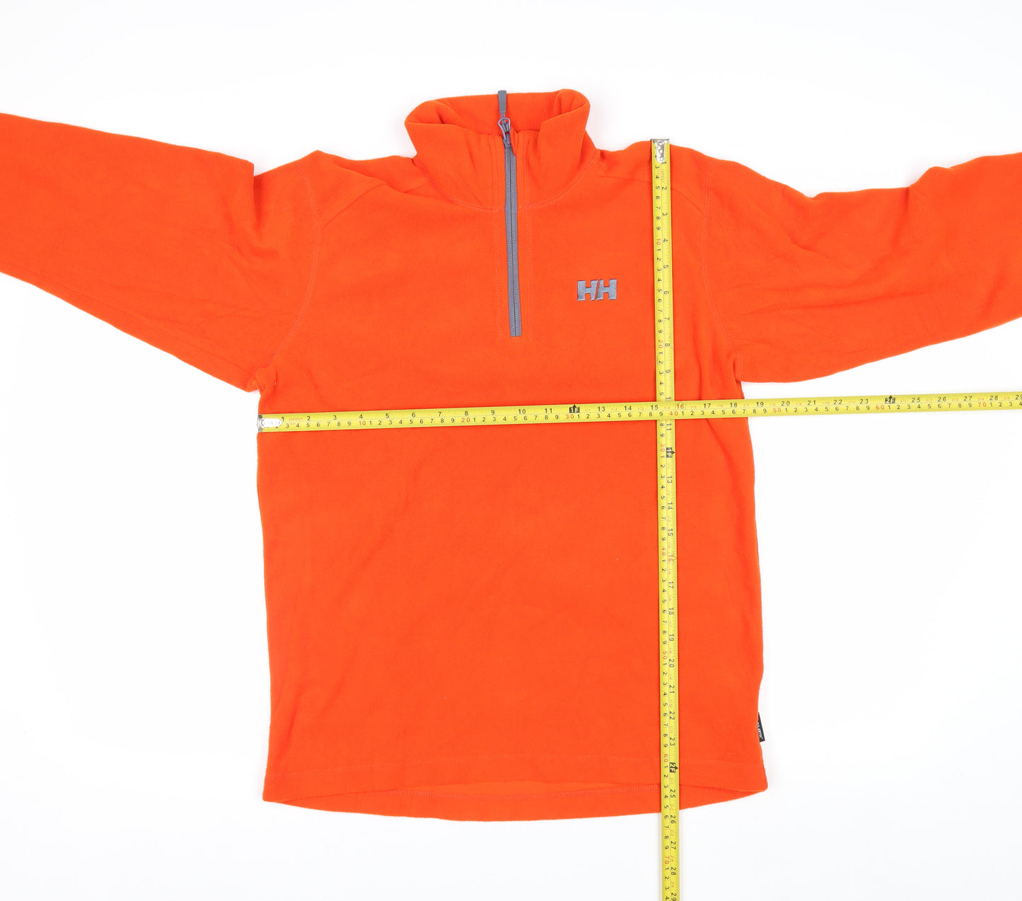 Helly Hansen Men's Orange Fleece 1/2 Zip Pullover Sweatshirt S